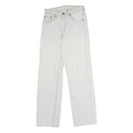 LEVI'S Mens Jeans White Regular Straight Denim W24 L28 Classic Cotton Zip