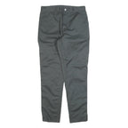 CARHARTT Mens Cotton Blend Grey Slim Straight Trousers W30 L32 Workwear Durable