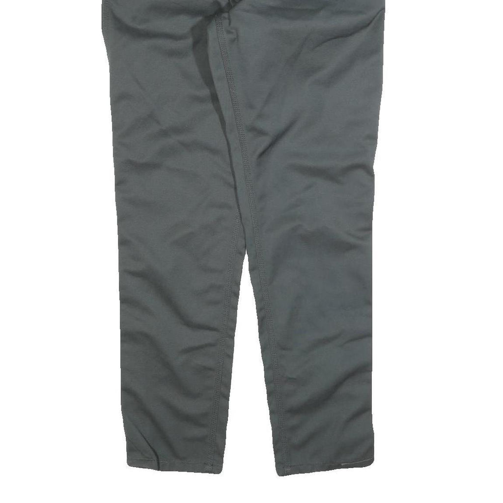 CARHARTT Mens Cotton Blend Grey Slim Straight Trousers W30 L32 Workwear Durable