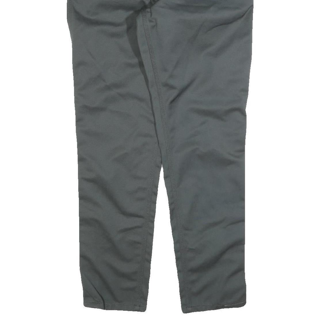 CARHARTT Mens Cotton Blend Grey Slim Straight Trousers W30 L32 Workwear Durable