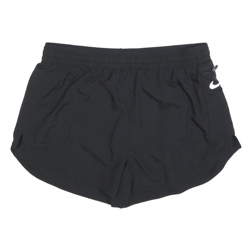 NIKE Womens Black Running Shorts M W30 Sportswear Polyester Blend Lightweight