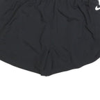 NIKE Womens Black Running Shorts M W30 Sportswear Polyester Blend Lightweight