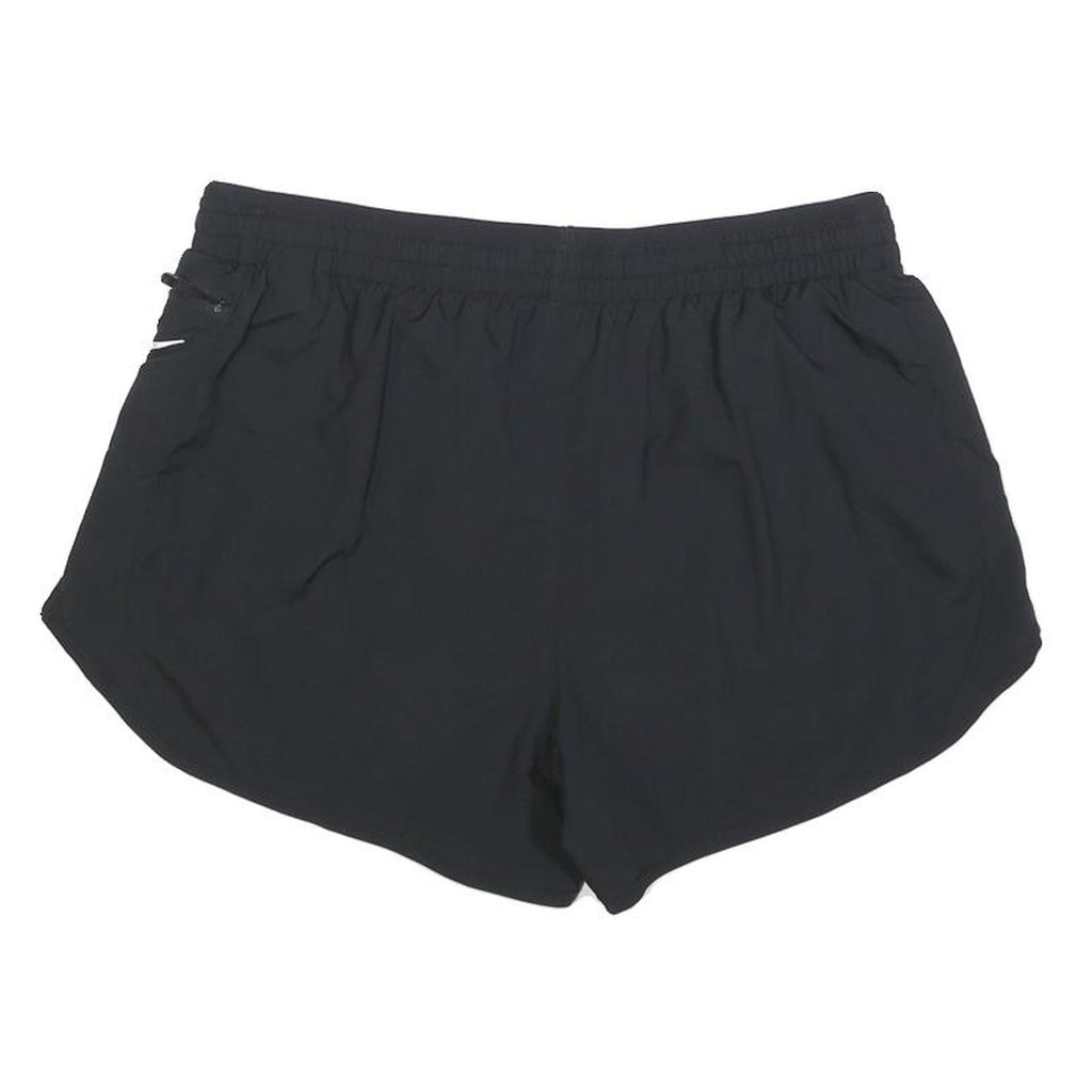 NIKE Womens Black Running Shorts M W30 Sportswear Polyester Blend Lightweight