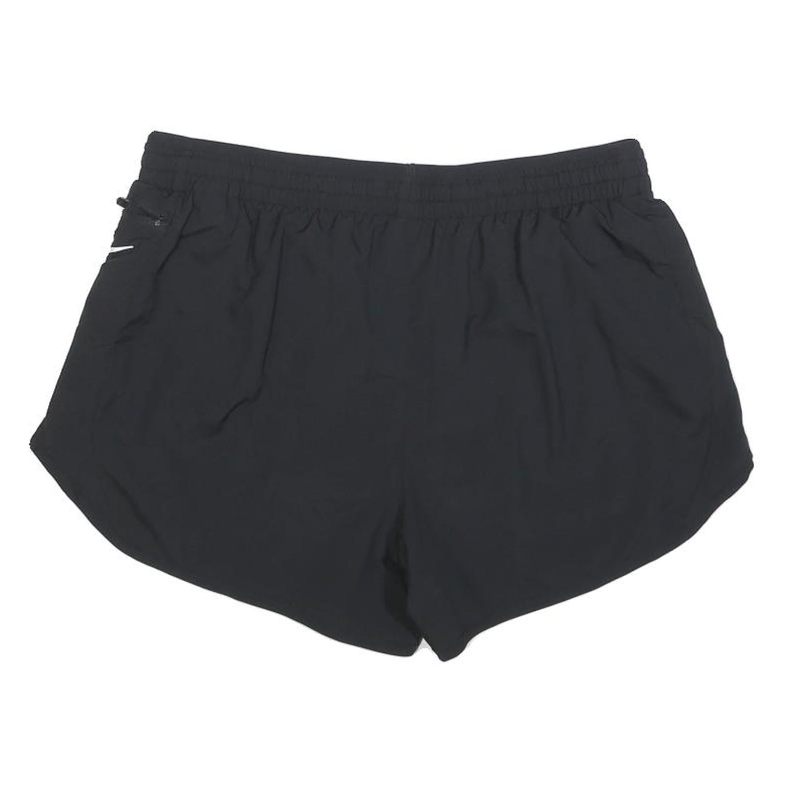 NIKE Womens Black Running Shorts M W30 Sportswear Polyester Blend Lightweight