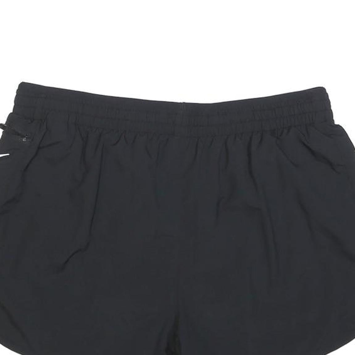 NIKE Womens Black Running Shorts M W30 Sportswear Polyester Blend Lightweight