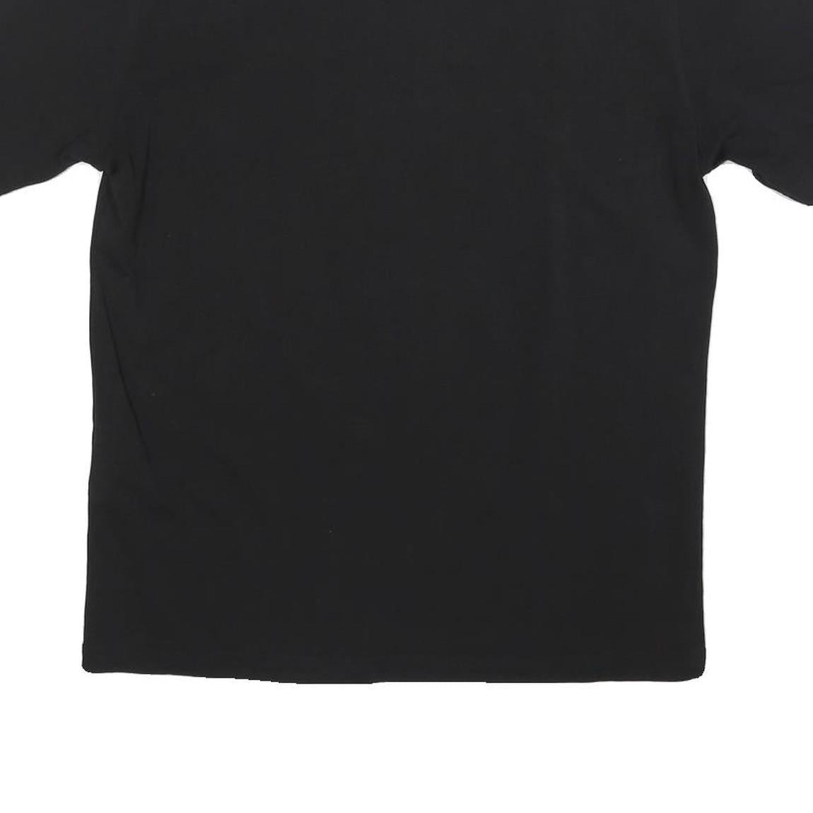 LOVE MOSCHINO Womens Black Graphic T-Shirt M Short Sleeve Crew Neck Cotton Blend