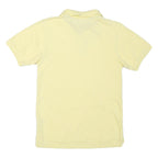 TOMMY HILFIGER Womens Yellow Short Sleeve Plain XL Polo Shirt Cotton Blend