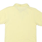 TOMMY HILFIGER Womens Yellow Short Sleeve Plain XL Polo Shirt Cotton Blend