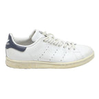 ADIDAS Stan Smith Womens Classic Leather Trainers White Navy UK 5 Casual