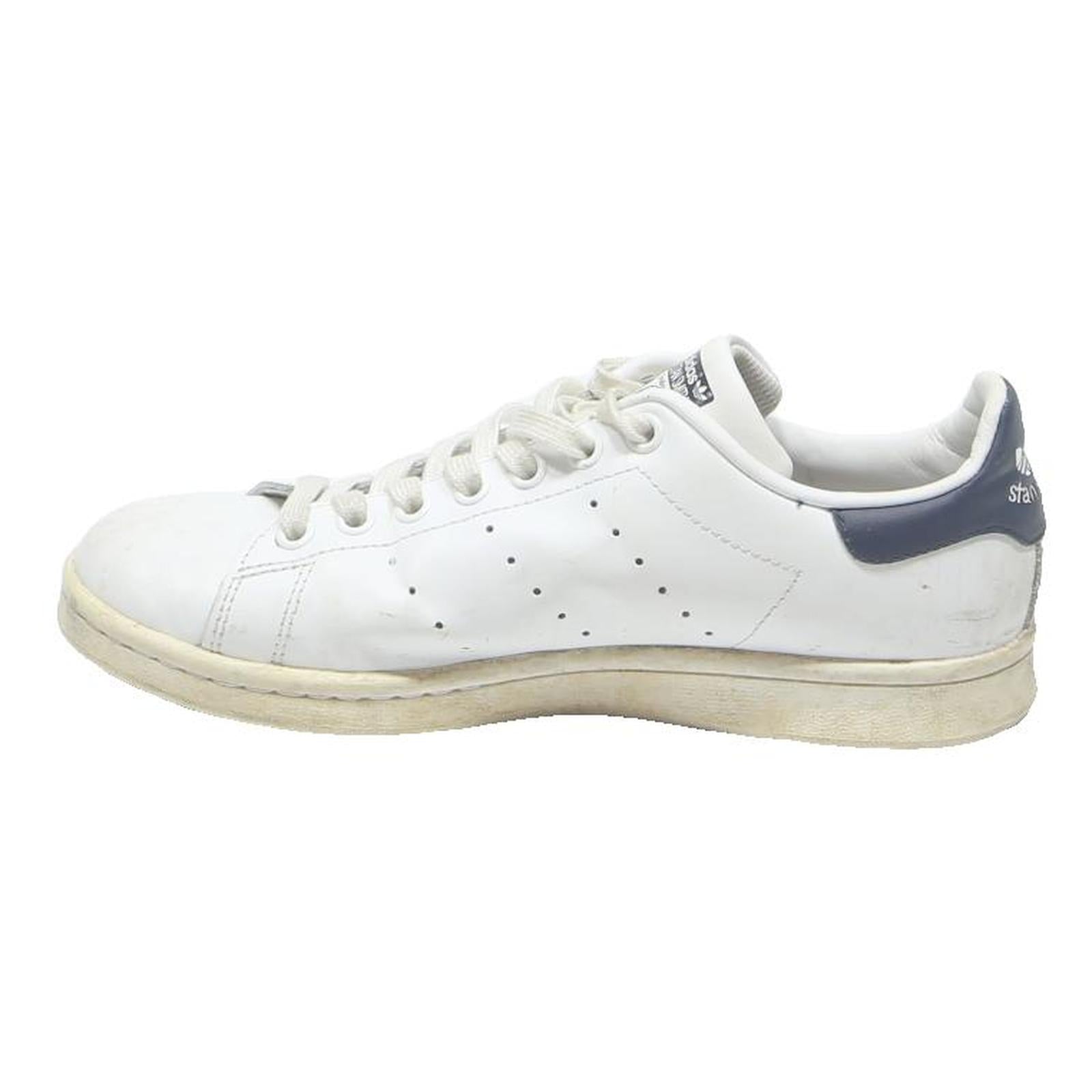ADIDAS Stan Smith Womens Classic Leather Trainers White Navy UK 5 Casual