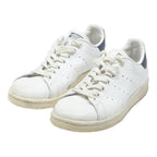 ADIDAS Stan Smith Womens Classic Leather Trainers White Navy UK 5 Casual