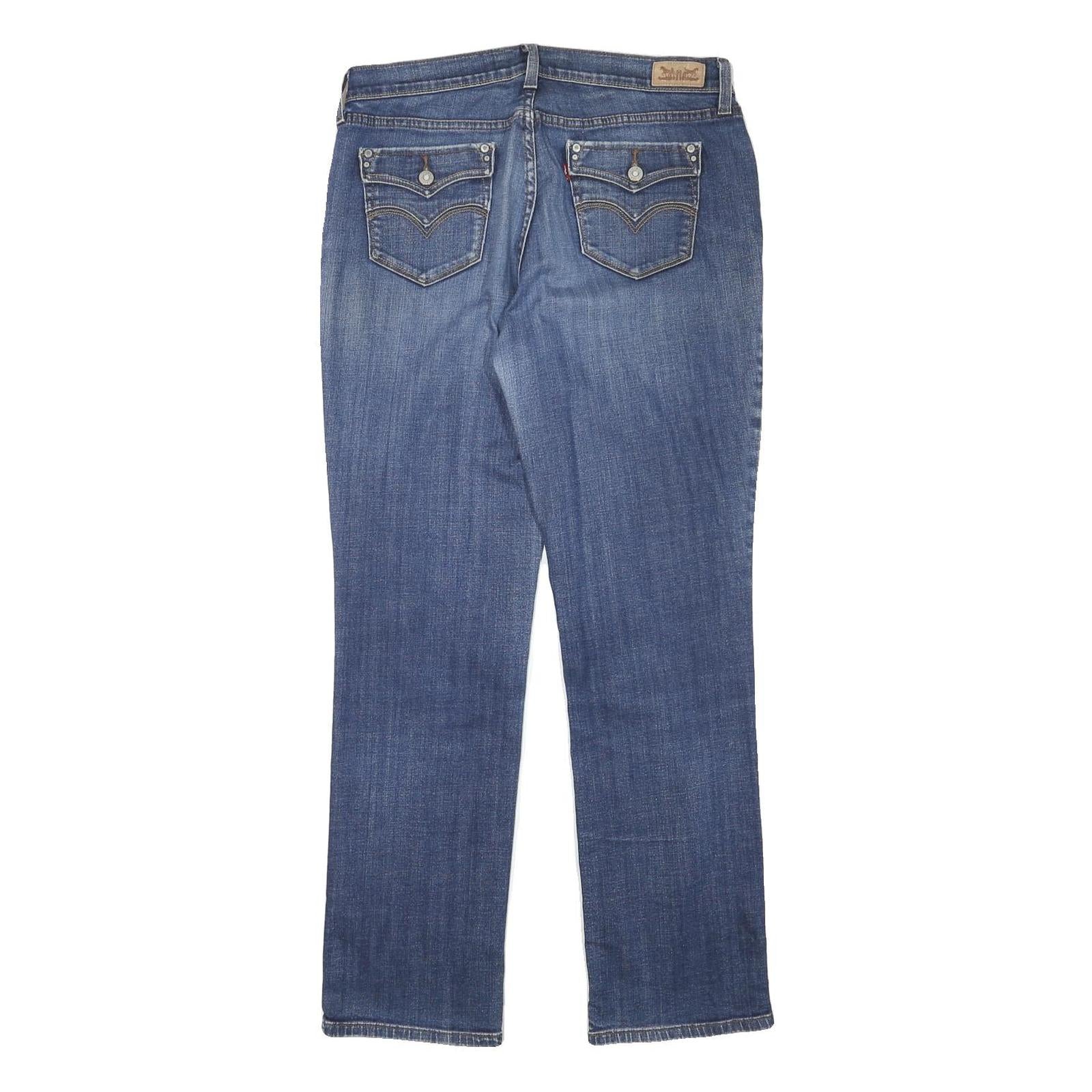 LEVI'S 505 Womens Jeans Blue Regular Straight Denim Medium W32 L31 Classic Style