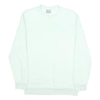 PUMA Mens White Crew Neck S Cotton Blend Sweatshirt Sport Casual Pullover
