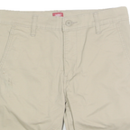 LEVI'S Mens Shorts Beige Casual Plain M W30 Cotton Blend Chino Pocketed