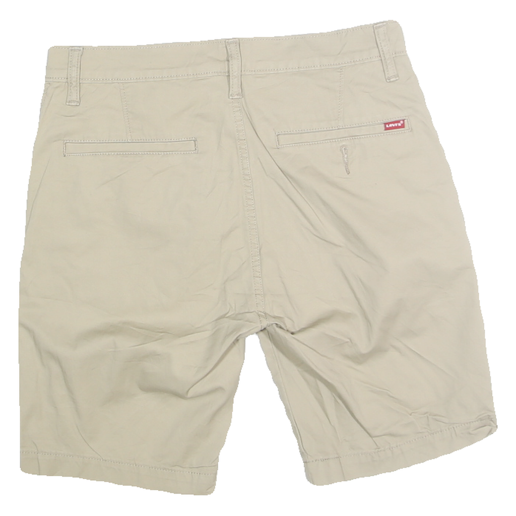 LEVI'S Mens Shorts Beige Casual Plain M W30 Cotton Blend Chino Pocketed