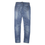 ONLY Womens Slim Blue Denim Light Wash Jeans W27 L31 Stretch Cotton Blend Zip