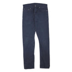 CARHARTT Womens Jeans Navy Blue Regular Straight Denim Woven W32 L34 Zip Cotton