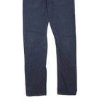 CARHARTT Womens Jeans Navy Blue Regular Straight Denim Woven W32 L34 Zip Cotton