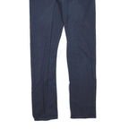 CARHARTT Womens Jeans Navy Blue Regular Straight Denim Woven W32 L34 Zip Cotton