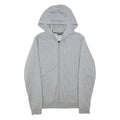 EA7 EMPORIO ARMANI Mens Grey Full Zip Hoodie M Cotton Blend Casual Wear