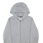 EA7 EMPORIO ARMANI Mens Grey Full Zip Hoodie M Cotton Blend Casual Wear