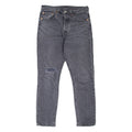 LEVI'S 501S Jeans BIG E Distressed Womens Grey Skinny Straight W27 L28