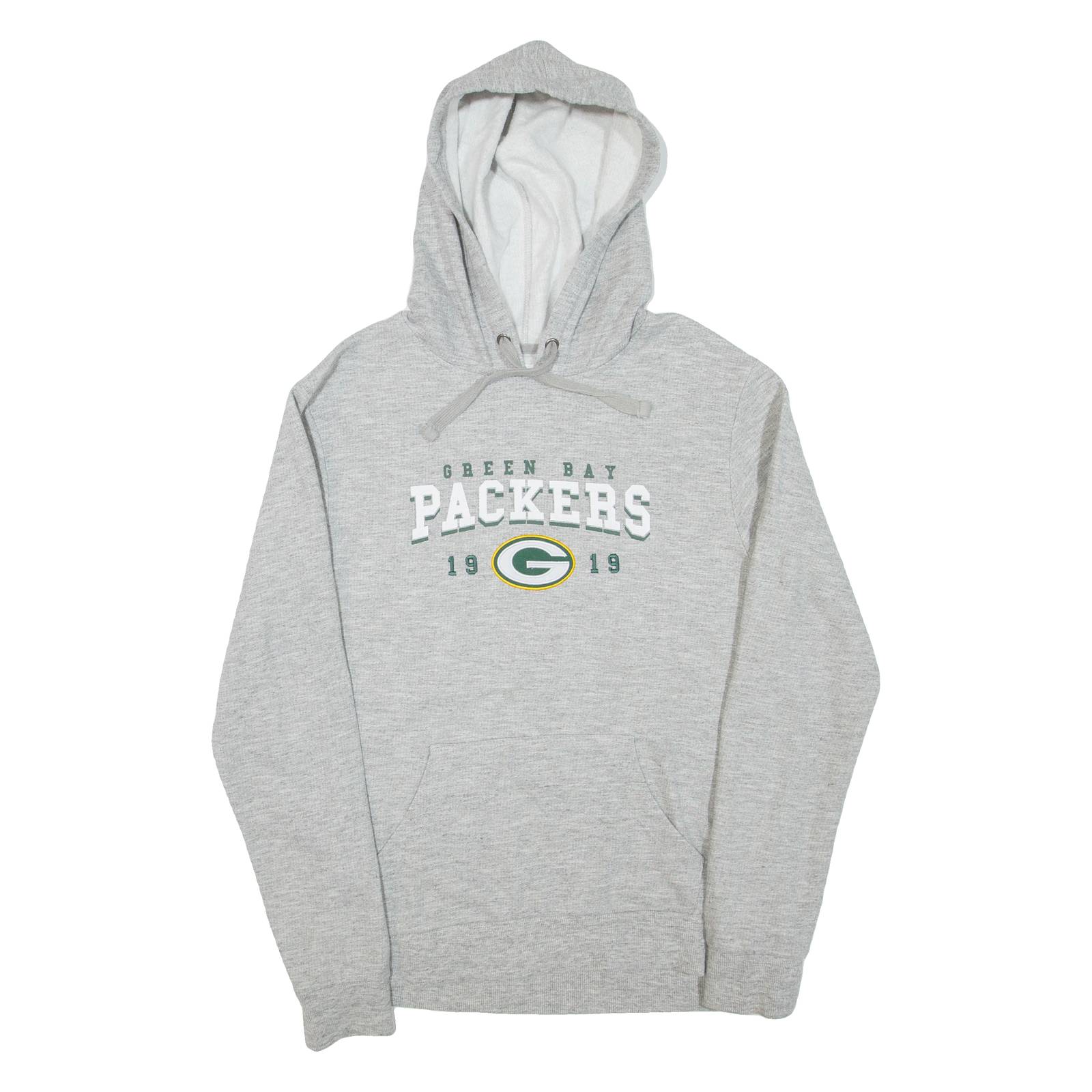 NFL Green Bay Packers Mens Grey Hoodie USA M