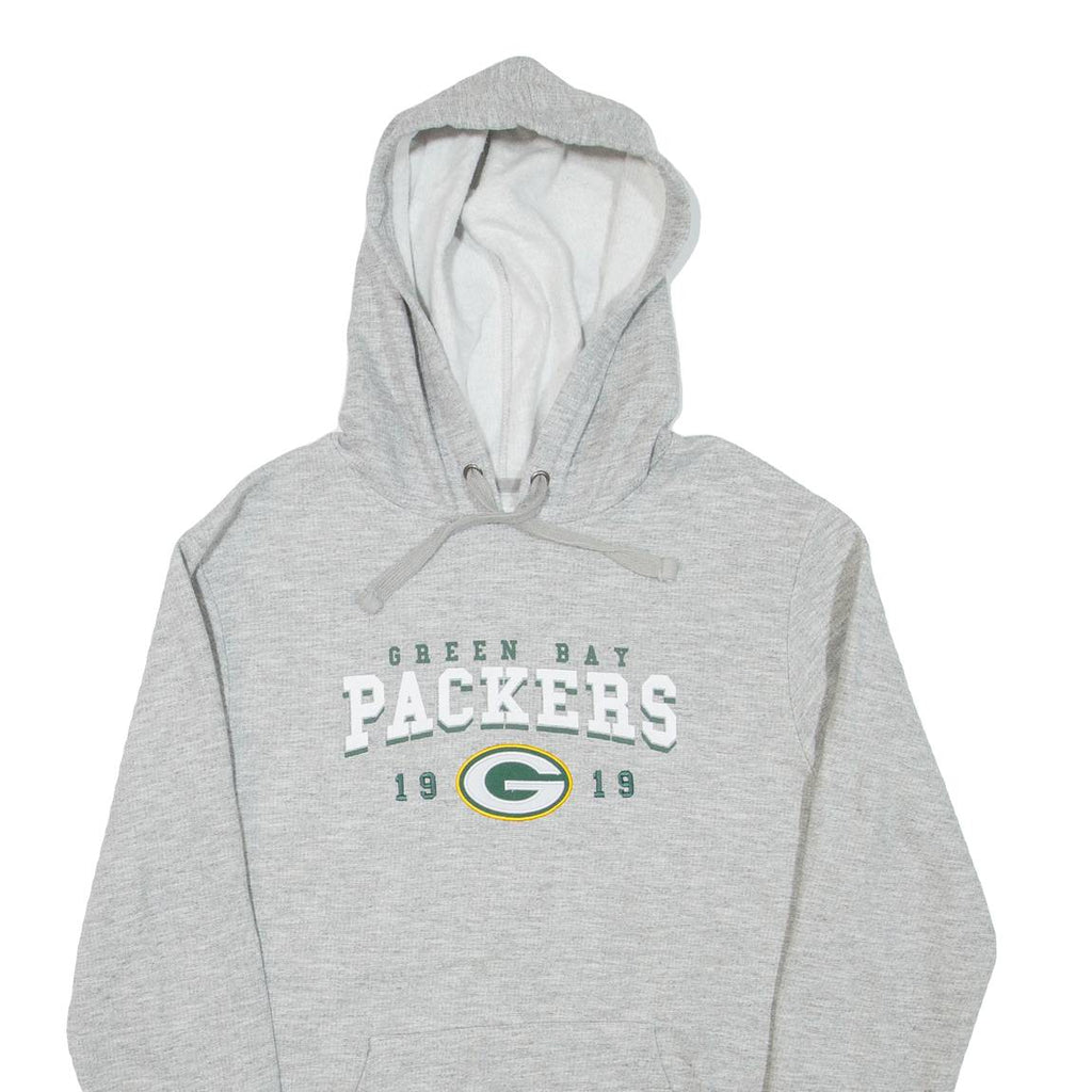 NFL Green Bay Packers Mens Grey Hoodie USA M