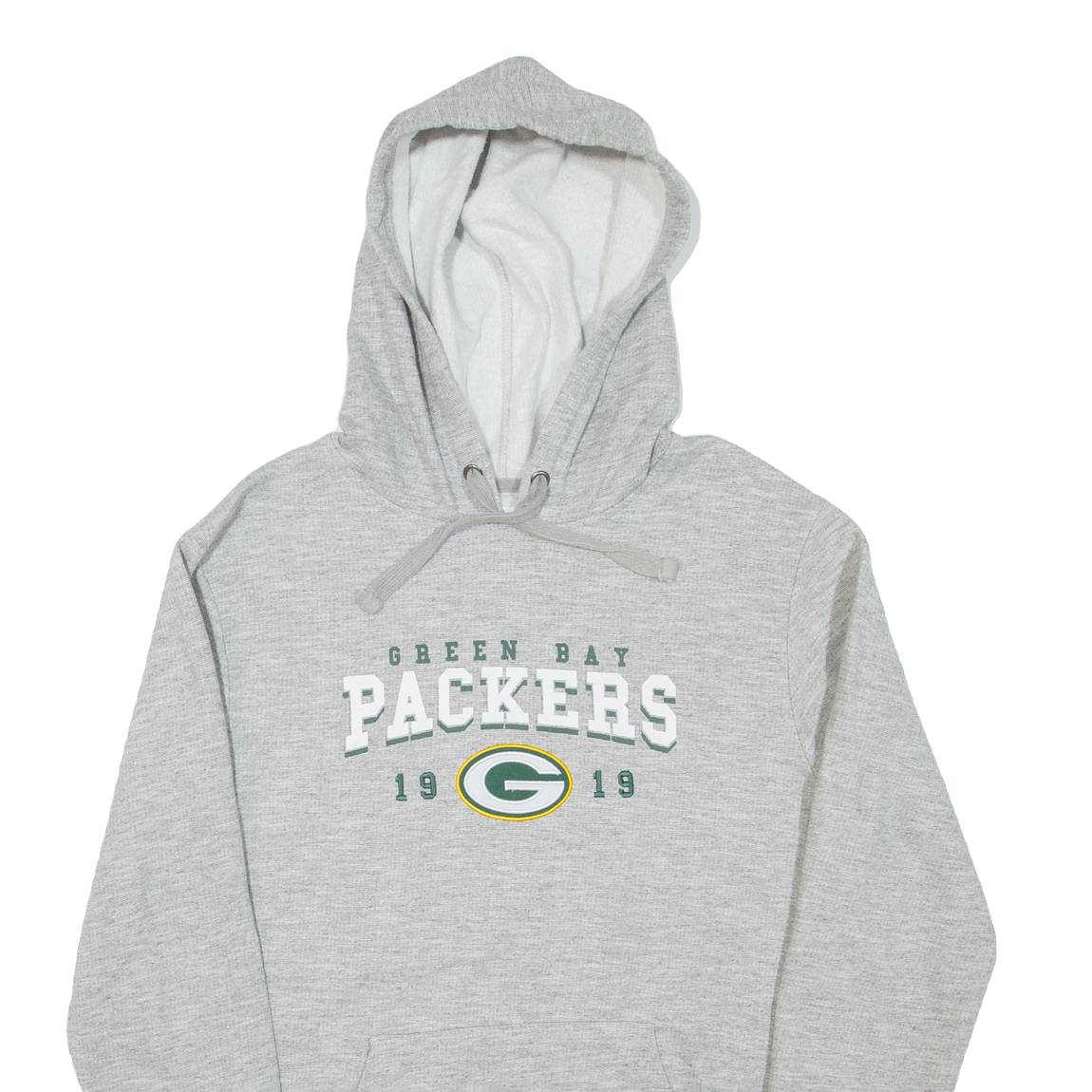 NFL Green Bay Packers Mens Grey Hoodie USA M