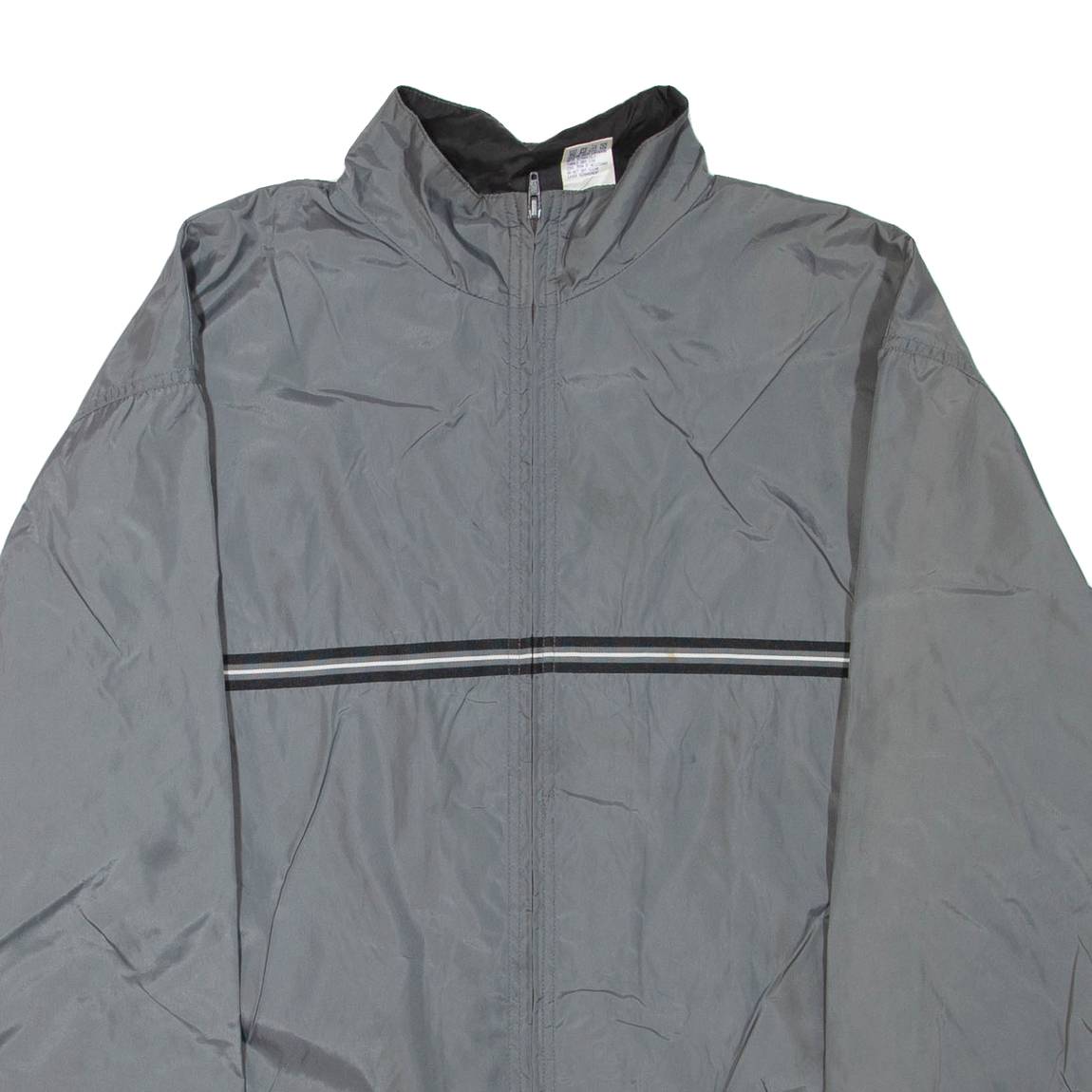 REEBOK Mens Track Jacket Grey M