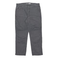 CARHARTT Mens Cotton Blend Grey Relaxed Leg Trousers W36 L30 Workwear Durable