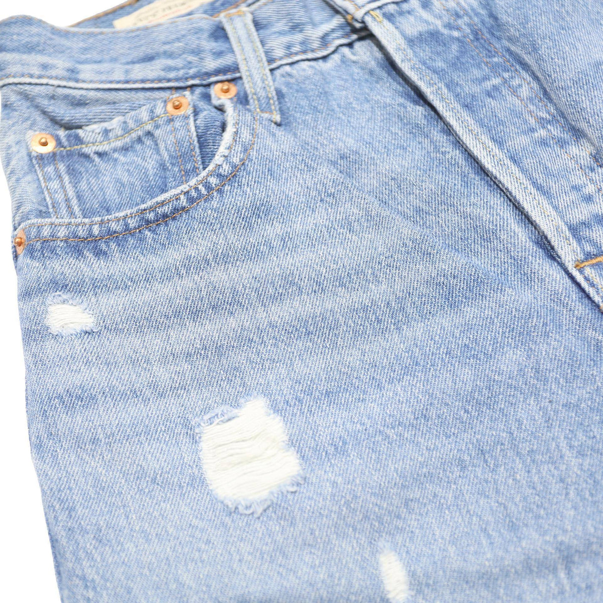 LEVI'S 501 BIG E Womens Jeans Blue Regular Straight Denim Light W25 L26 Vintage