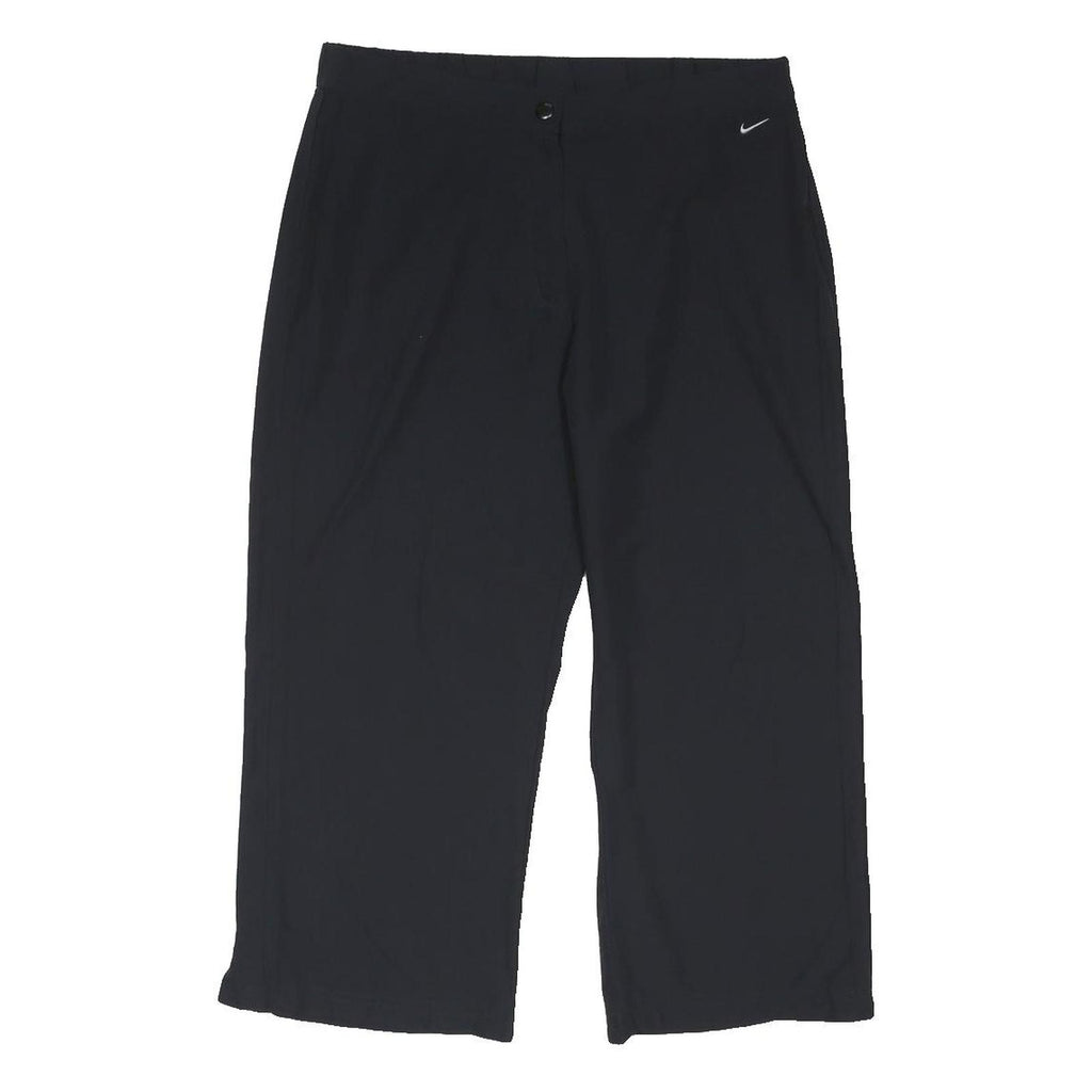 NIKE Womens Shorts Black Casual L W32 Polyamide Blend Lightweight Drawstring