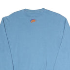 NIKE Mens Blue Crew Neck S Logo Sweatshirt Cotton Blend Casual Pullover