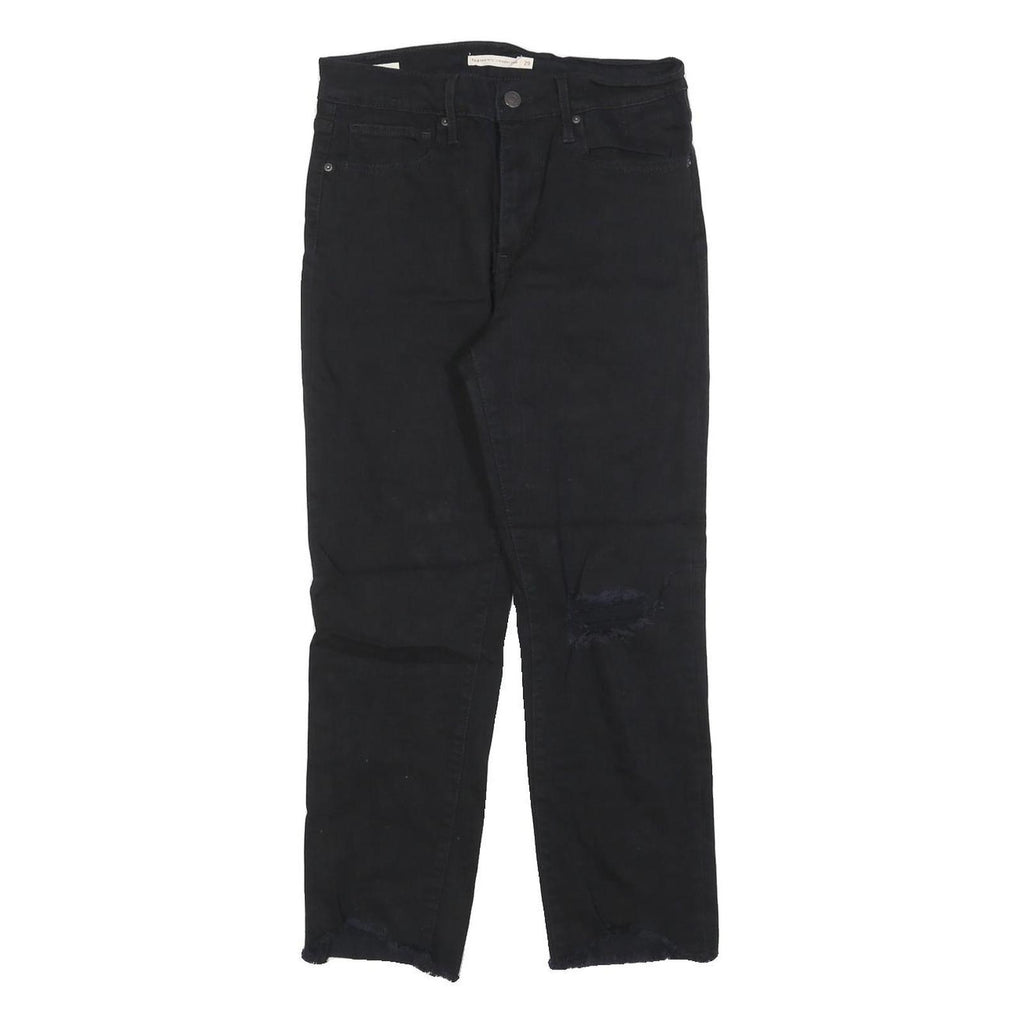 LEVI'S 724 Womens Jeans Regular Straight Denim Dark W29 L24 Distressed