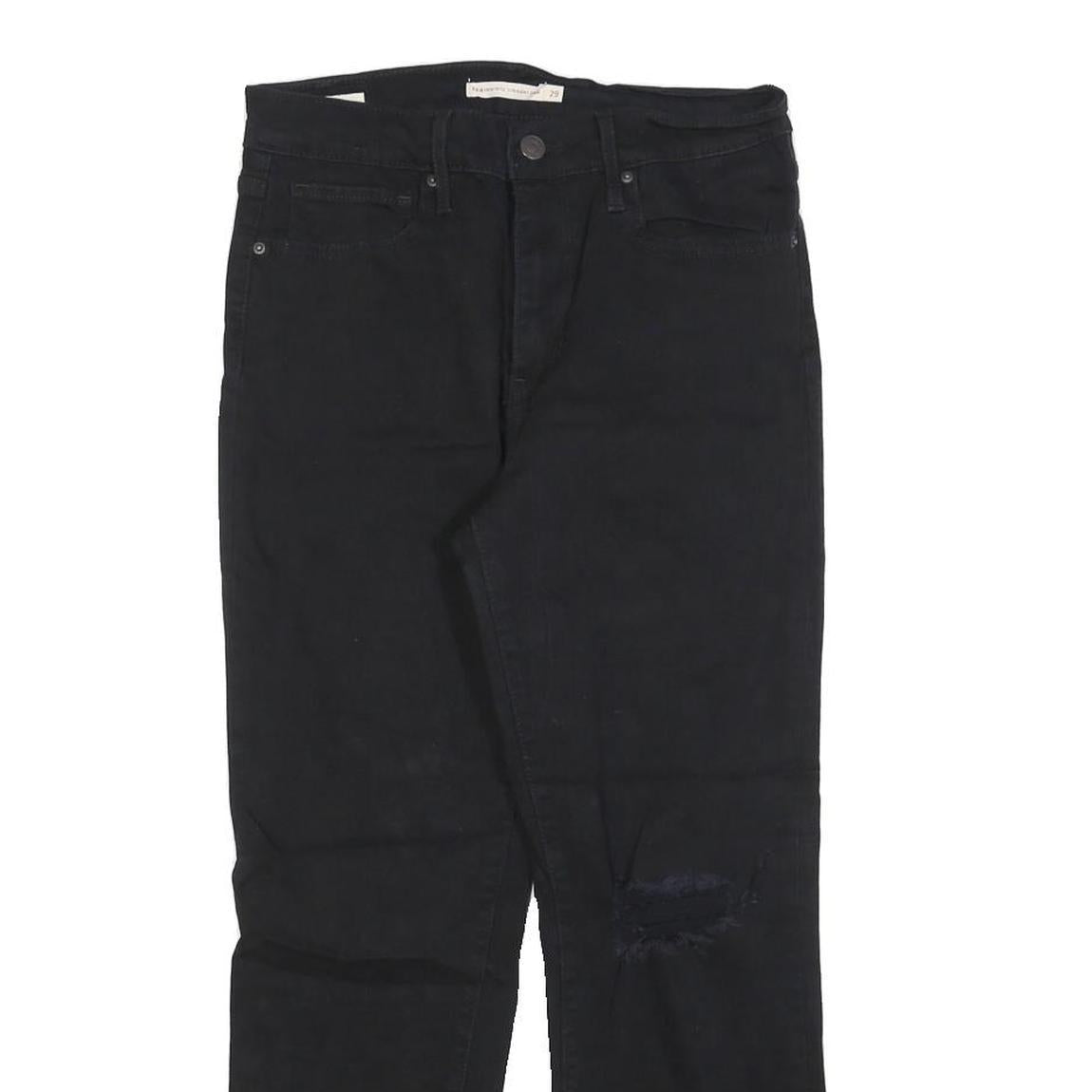 LEVI'S 724 Womens Jeans Regular Straight Denim Dark W29 L24 Distressed