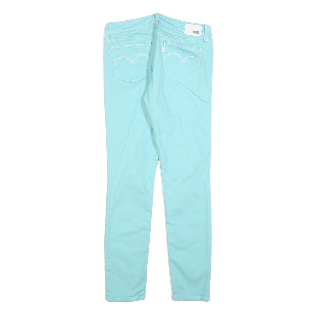 LEVI'S Womens Jeans Blue Slim Skinny Denim W29 L29 Stylish Zip Closure
