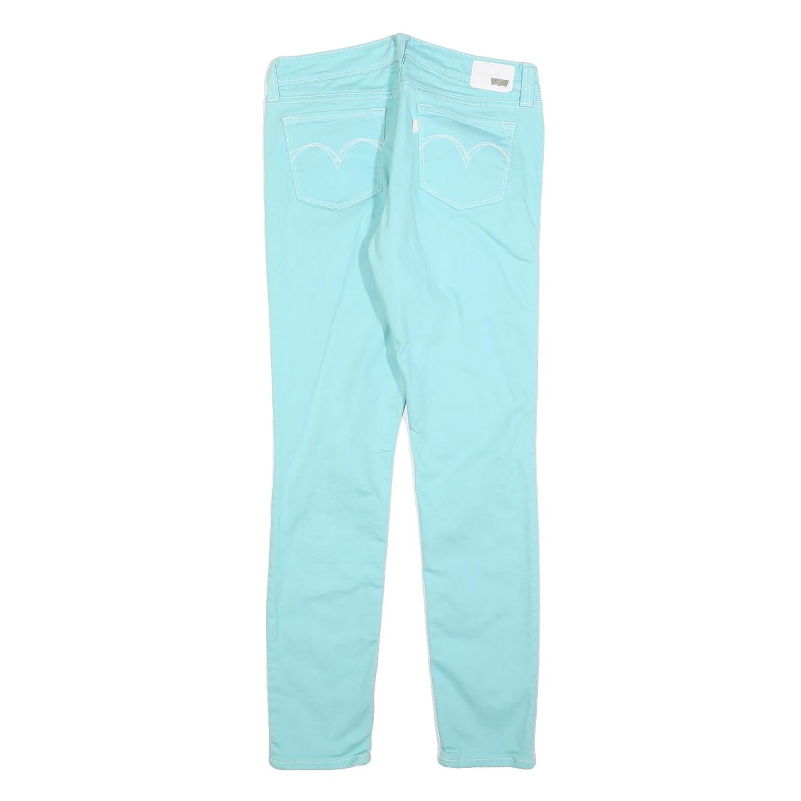 LEVI'S Womens Jeans Blue Slim Skinny Denim W29 L29 Stylish Zip Closure