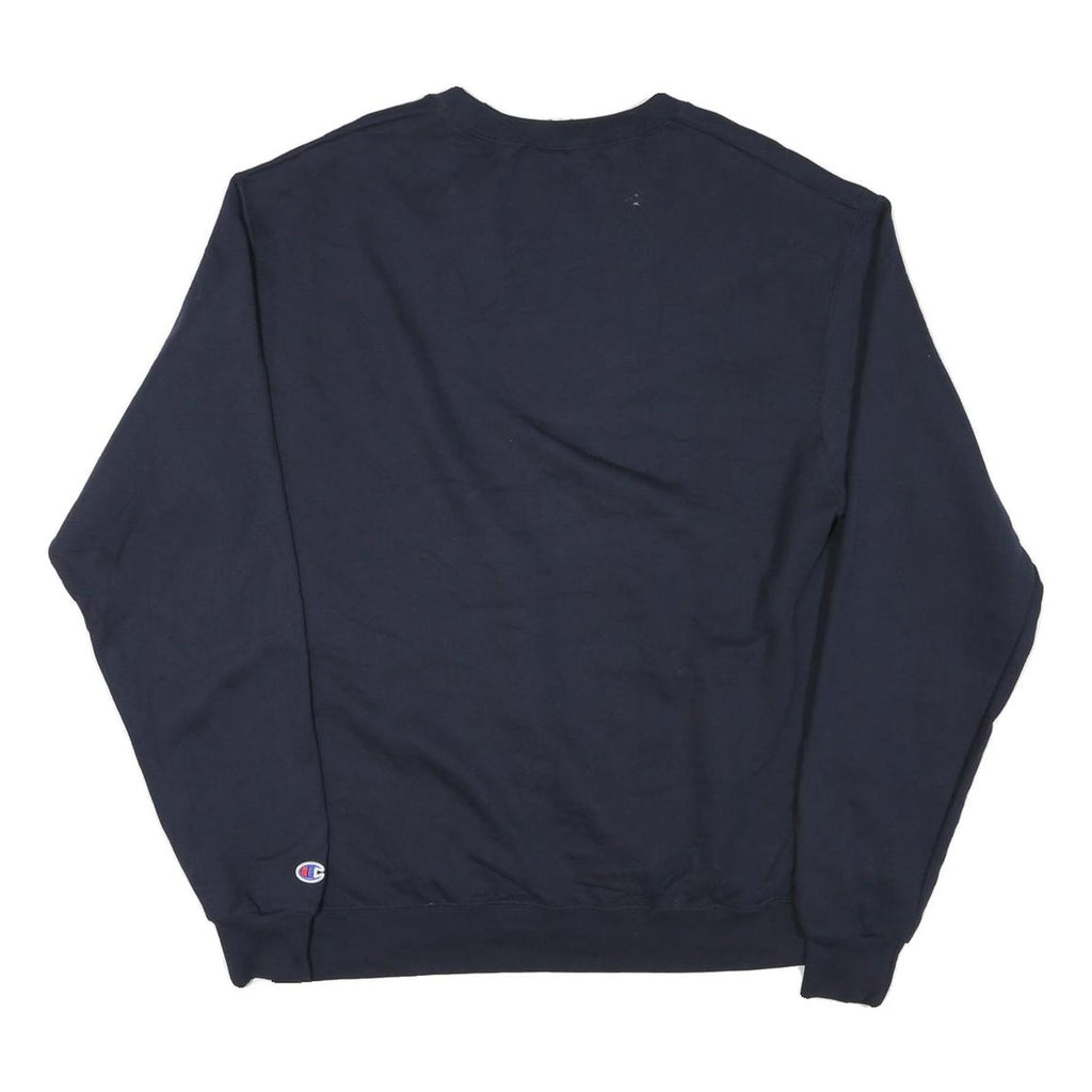 CHAMPION Mens Navy University Of California Irvine Crew Neck L Sweatshirt Cotton