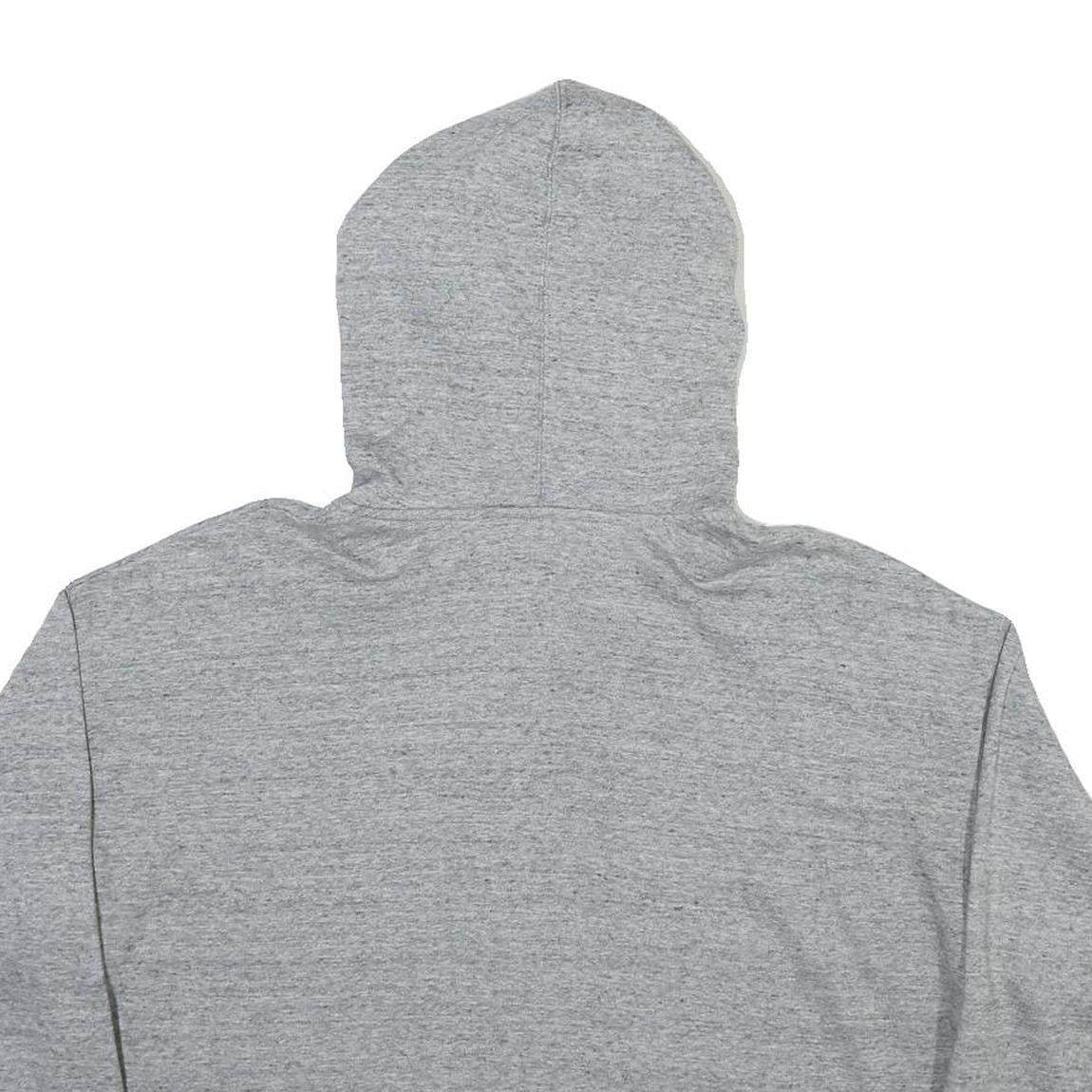 LEVI'S Womens Grey Zip Up Hoodie L Cropped Casual Cotton Blend Sweatshirt