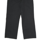 DICKIES Mens Polyester Blend Black Regular Straight Trousers W36 L30 Workwear