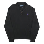 POLO RALPH LAUREN Mens Black Cotton Patterned Pullover Crew Neck Basic Knit XL