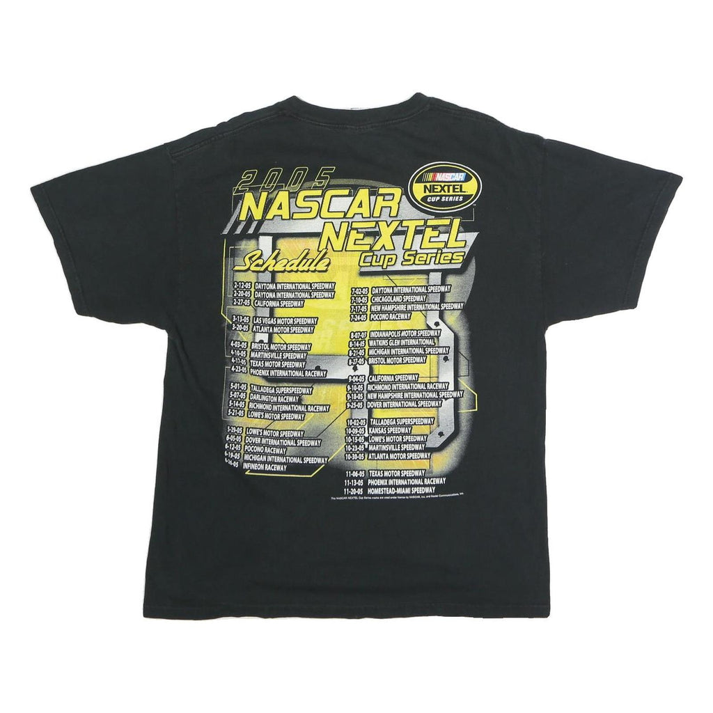 DELTA PRO WEIGHT Mens Black NASCAR Nextel Cup Series Graphic T-Shirt L Short