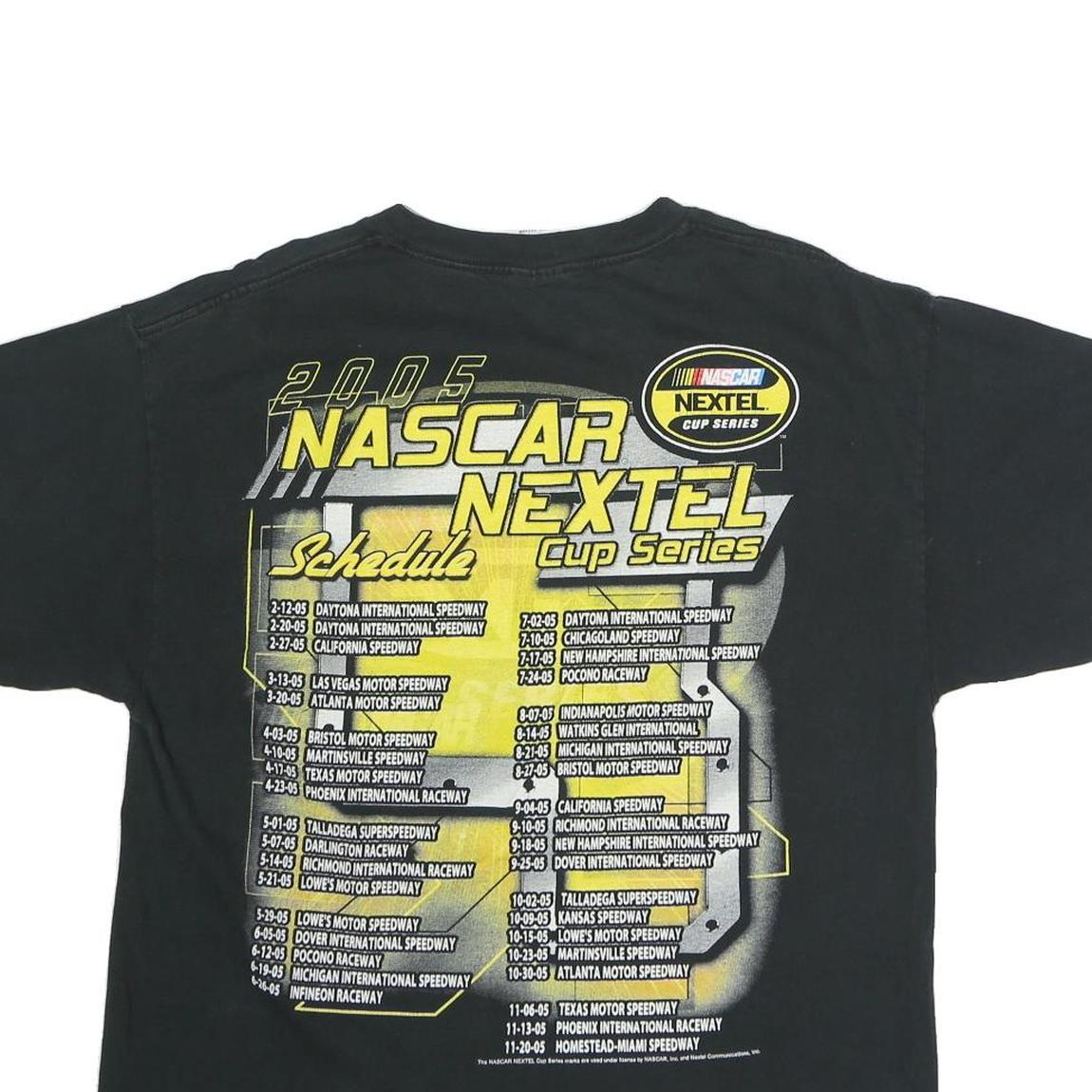 DELTA PRO WEIGHT Mens Black NASCAR Nextel Cup Series Graphic T-Shirt L Short