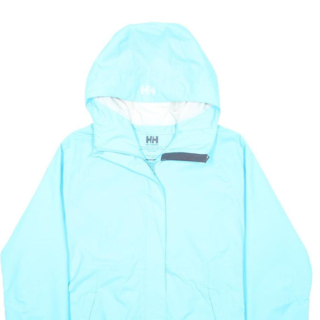 HELLY HANSEN Womens Blue Hooded Outdoor Jacket S Polyamide Waterproof Zip