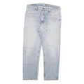LEVI'S 615 02 Mens Jeans Light Blue Regular Straight Denim W35 L29 Zip Cotton