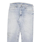 LEVI'S 615 02 Mens Jeans Light Blue Regular Straight Denim W35 L29 Zip Cotton