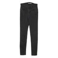 LEVI'S 710 Womens Jeans Black Slim Skinny Denim W24 L29 Stretch Zip Fastening