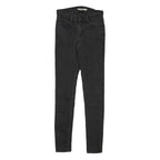 LEVI'S 710 Womens Jeans Black Slim Skinny Denim W24 L29 Stretch Zip Fastening