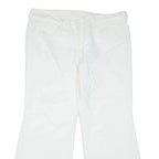 Womens Trousers White Regular Flared W36 L28